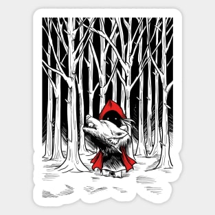 another red riding hood Sticker